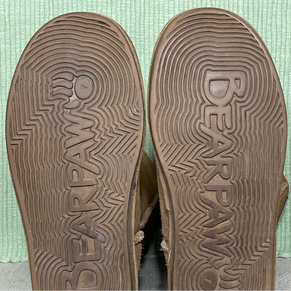 BEARPAW Womens Tan Eva Tall Suede/Wool/Sheepskin Warm Winter Boots SZ US 7 - Picture 9 of 12